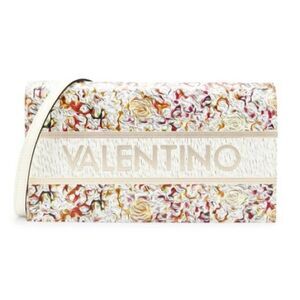 NWT Valentino Lena Baroque Print Leather Crossbody or Clutch Bag